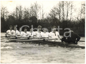 1956 MARLOW (UK) River Thames - Training of OXFORD boat race crew *Photo 20x15