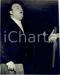 1960 ca MUSICA Ritratto del cantante Luciano TAJOLI - Foto 18x23 cm
