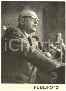 1953 ROMA Campagna elettorale PSI - Comizio di Pietro NENNI *Foto 13x18 cm
