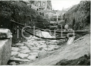 1956 ROMA Porta Maggiore - Strada romana rinvenuta durante gli scavi *Foto 18x13