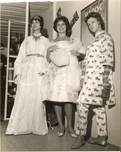 1960 LONDON Models girls display clothes made in Morocco for the Moroccan Week
