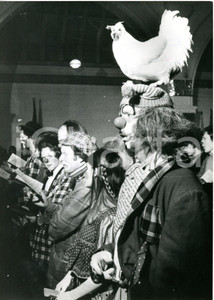 1977 LONDON Holy Trinity Church - Clowns at Joseph GRIMALDI memorial service