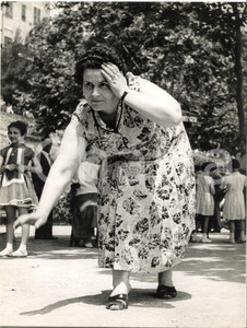 1955 GENOVA Campo ZERBINO Coppa SAN PIETRO di BOCCE Femminile - Eugenia CERISOLA