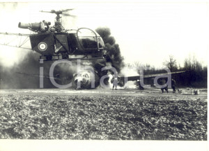 1958 FRANCE Exercices de secours avec l'ALOUETTE avion pompier - Photo