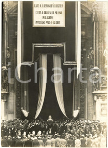 1954 MILANO - Funerali card. Ildefonso SCHUSTER - Partenza della salma dal Duomo
