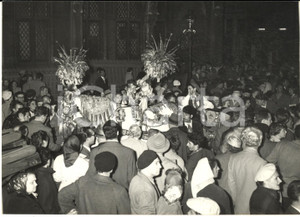 1958 EXPO BRUXELLES Stand Regione SICILIA - Folla intorno al carretto *Foto