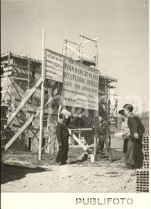1953 POTENZA - Ricostruzione post-bellica - Cantiere INA CASA a SANTA MARIA Foto