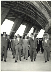 1958 ROMA Visita di Giuseppe TOGNI e Giulio ONESTI a impianti CONI per Olimpiadi