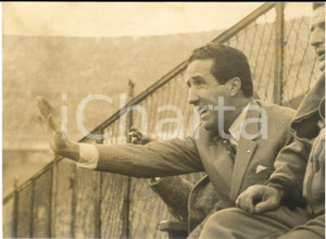 1963 CALCIO TORINO Helenio HERRERA dirige l'INTER dalla panchina *Foto 18x13 cm