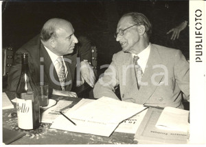 1954 NAPOLI Congresso DC - Mario SCELBA e Alcide DE GASPERI - Foto 18x13 cm