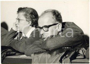 1957 VENEZIA - XXXII Congresso PSI - Lelio BASSO e Anna MATERA *Foto 18x13 cm