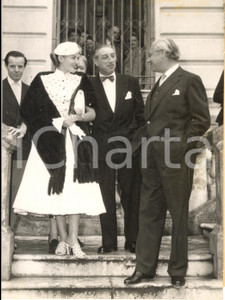 1953 VENCE Matrimonio Sir Alexander KORDA - Alexandra BOYCUN *Foto 13x18 cm