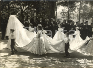 1957 Chateau DREUX Mariage Marie Thérèse de Wurtemberg - La mariée et ses pages