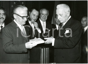 1958 ROMA Decennale della Costituzione - Enrico DE NICOLA e Giovanni GRONCHI