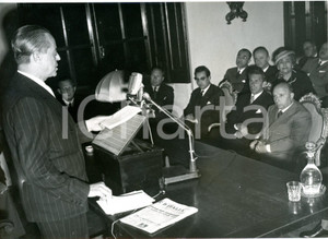 1955 ROMA Palazzetto Venezia - Discorso dell'on. Gaetano MARTINO Foto 18x13 cm