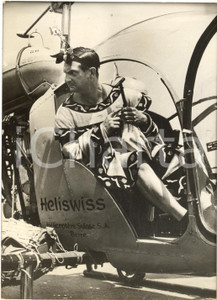 1959 LYON Jacques CHARRON interprète Menelas en hélicoptère - Photo 13x18 cm