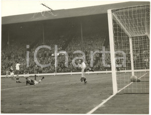 1957 LONDON FOOTBALL England-Northern Ireland 2-3 - Billy SIMPSON scoring a goal