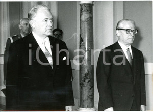 1957 ROMA Quirinale - Giovanni GRONCHI riceve presidente Ásgeir ÁSGEIRSSON *Foto