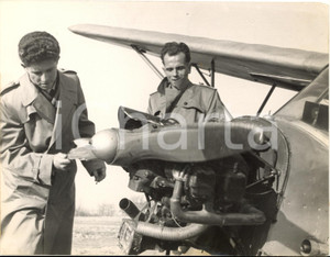 1953 PFARRKIRCHEN (D) Czech refugees Jiri WETHEIMER Zdenek VOLF with their plane