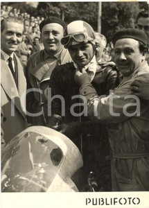 1955 MOTOGIRO D'ITALIA NAPOLI Tarquinio PROVINI alla partenza - Foto 13x18 cm