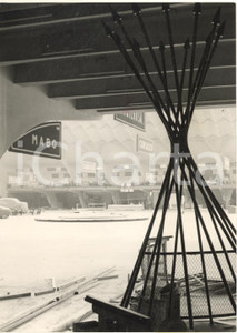 1954 TORINO Salone dell'Auto - Lavori di allestimento *Foto ARTISTICA 13x18 cm