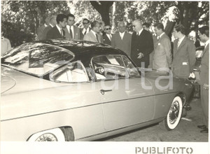 1955 ROMA Ministro Armando ANGELINI al concorso di eleganza per automobili *Foto