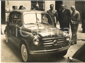 1955 GENOVA Presentazione nuova FIAT 600 al prefetto Angelo VICARI - Foto 18x13