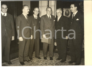 1959 ROMA Cesare MERZAGORA riceve Giacomo FERRARI sindaco di Parma *Foto