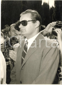 1957 PREDAPPIO Funerali Benito MUSSOLINI - Il figlio Romano - Foto 13x18 cm