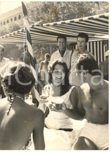 1958 VENEZIA Mostra del Cinema - Rosanna SCHIAFFINO al Lido - Foto 13x18 cm
