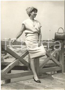 1961 VENEZIA Mostra del Cinema - Rosanna SCHIAFFINO al Lido - Foto 13x18 cm