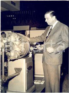 1964 MILANO Franklin ROOSEVELT jr inaugura mostra apparecchiature di manutenzione