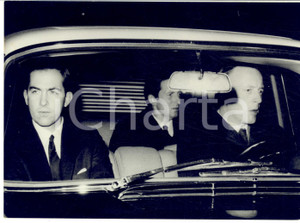 1967 ROMA Costantino di Grecia e Maurizio d'Assia in auto verso Villa Polissena