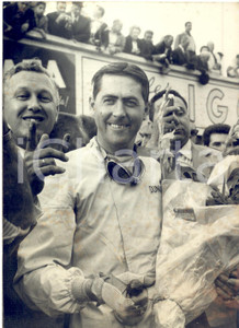1960 AUTOMOBILISMO REIMS GP di Francia - Jack BRABHAM vincitore *Foto 13x18