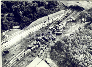 1959 HILLSIDE (NEW JERSEY) Rail accident - 38 cars derailed *Photo 18x13 cm