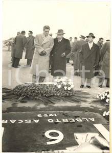 1955 TORINO Parco del Valentino - Lapide in ricordo di Alberto ASCARI *Foto