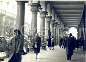 1958 TORINO Via Roma - Addobbo degli alberi di Natale - Foto 18x13 cm
