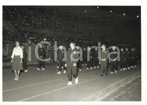 1959 TORINO UNIVERSIADI Cerimonia di apertura notturna - Squadra della GERMANIA