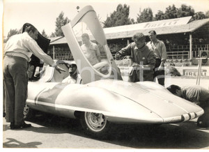 1956 MONZA AUTOMOBILISMO Prove ABARTH 800 carrozzeria BERTONE - Foto 18x13 cm