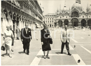 1959 VENEZIA Piazza San Marco - Sindaci americani in visita *Foto 18x13 cm