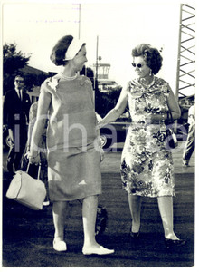 1963 ATENE Sofia di Grecia incinta in partenza per Madrid - Foto 13x18 cm