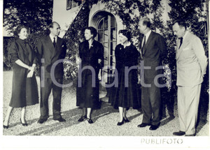 1954 MERLINGE Fidanzamento Maria Pia di Savoia e Alessandro di Jugoslavia *Foto
