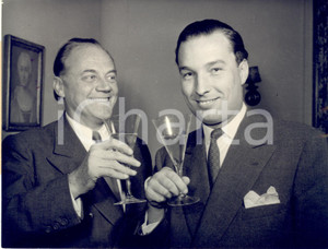 1953 MUNICH Georg SCHREIBER new prince of Carnival with Egid SOLLFRANK *Photo