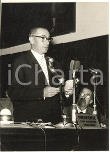1957 MILANO Museo della Scienza - Enrico MATTEI al Convegno giacimenti gassiferi