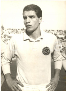 1960 ca ROMA CALCIO Ritratto dell'attaccante Alberto ORLANDO Foto 13x18 cm
