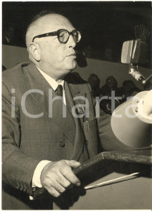 1957 VENEZIA Congresso PSI - Discorso di Pietro NENNI - Foto 13x18 cm
