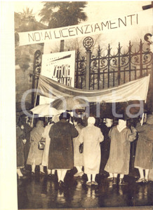 1959 FIRENZE Sciopero OFFICINE GALILEO - Mogli in piazza contro i licenziamenti