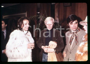 35mm vintage slide * 1970ca UNITED STATES Lee RADZIWILL Andy WARHOL Rex REED