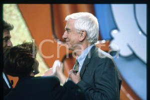 35mm vintage slide* 1995 ca CANALE 5 Leslie NIELSEN ospite a PAPERISSIMA (44)