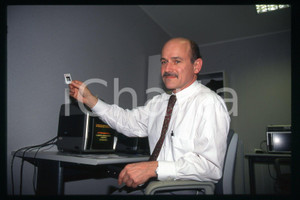 35mm vintage slide* 1995 ca MILANO Steven HEYMSFIELD Ritratto professore (31)